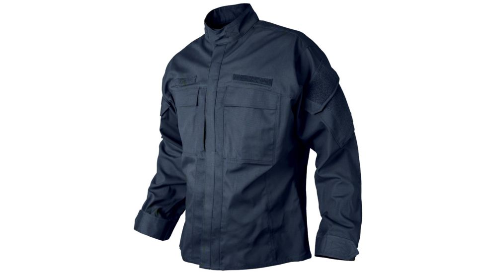 Vertx Men's  Recon Polyester/Cotton Ripstop Garrison Shirt, Navy, Medium Regular F1 VTX8821 NV MEDIUM REG