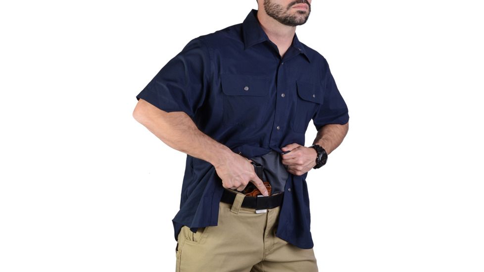 Vertx Men's  Weapon Guard Short Sleeve Guardian Shirt, Navy, Extra Large F1 VTX1430 NV XLARGE