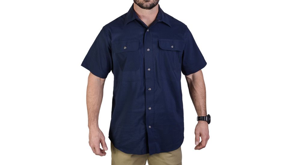 Vertx Men's  Weapon Guard Short Sleeve Guardian Shirt, Navy, Extra Large F1 VTX1430 NV XLARGE
