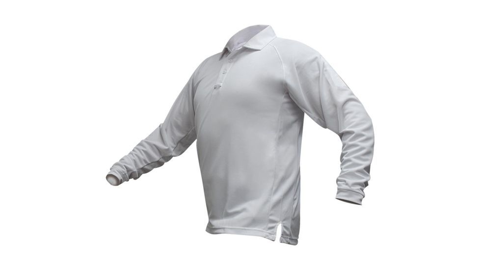 Vertx Men's Coldback Long Sleeve Polo Shirt, White, Size 2XL VTX4020WHP-2XL