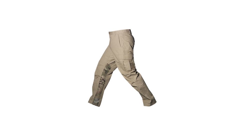 Vertx Mens Phantom Ops Tactical Pants w/ Airflow,65% Poly/35% Cotton,Desert Tan/MultiCam,30-30 VTX8620DTC-30-30