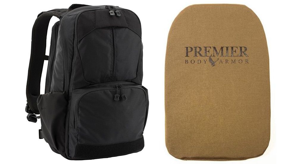 Vertx Ready Pack 2.0 in Black with Premier Body Armor Ballistic Panel