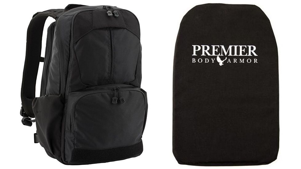 Vertx Ready Pack 2.0 in Black with Premier Body Armor Ballistic Panel
