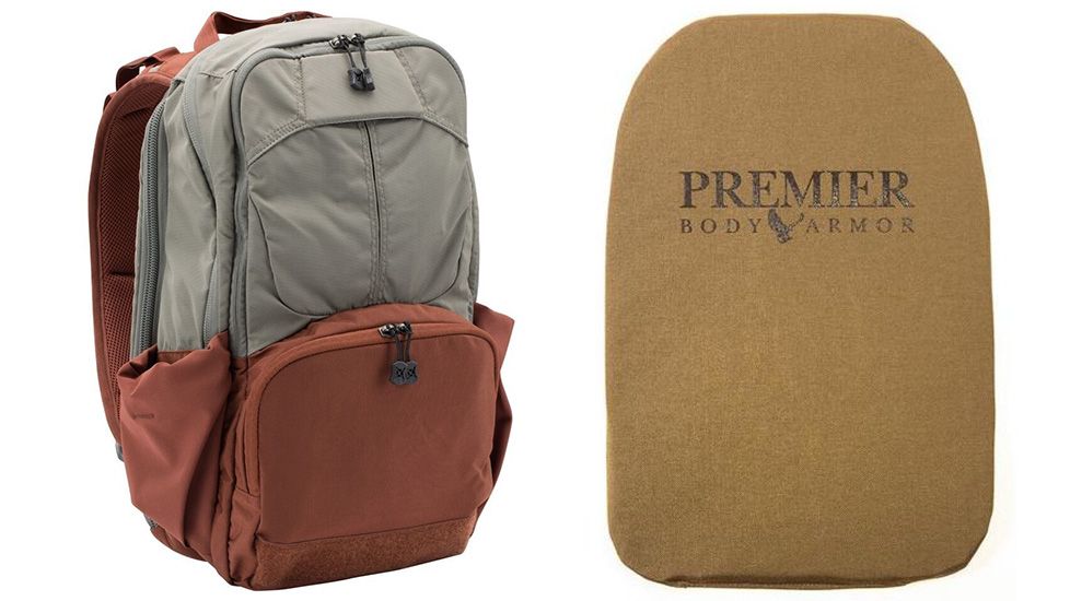 Vertx Ready Pack 2.0 in Grey Matter/Sienna with Premier Body Armor Ballistic Panel