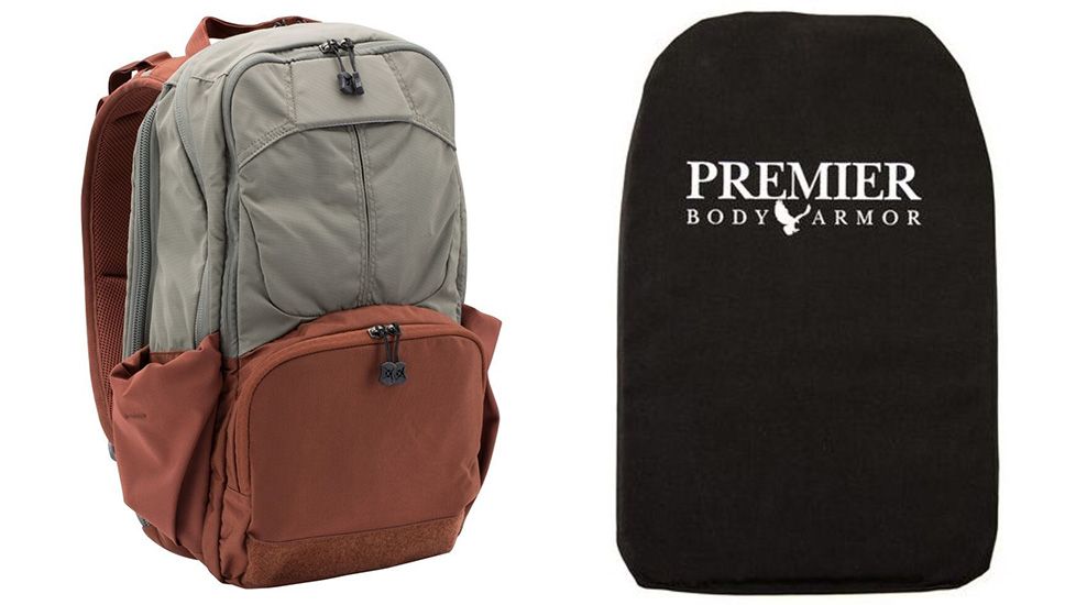 Vertx Ready Pack 2.0 in Grey Matter/Sienna with Premier Body Armor Ballistic Panel