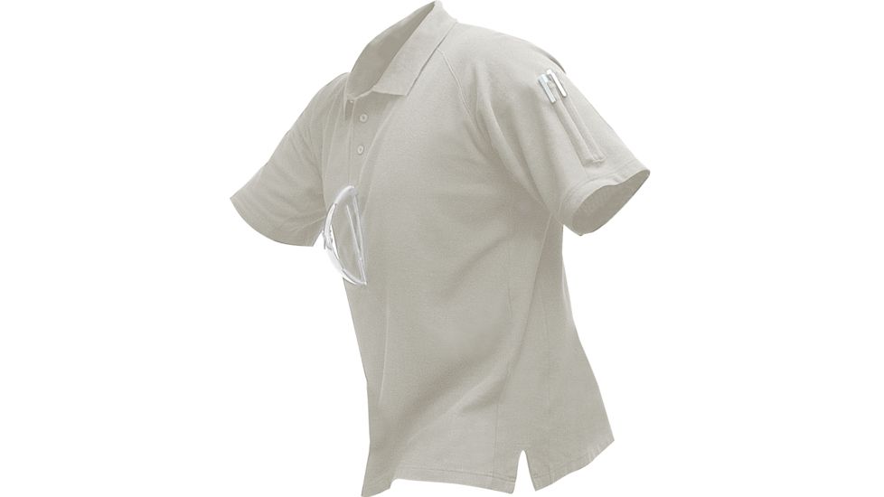 Vertx S/S 100% Cotton W/Innodry Polo W/ Pencil Pocket, Heather Grey, XSmall VTX3000HGY-XSMALL