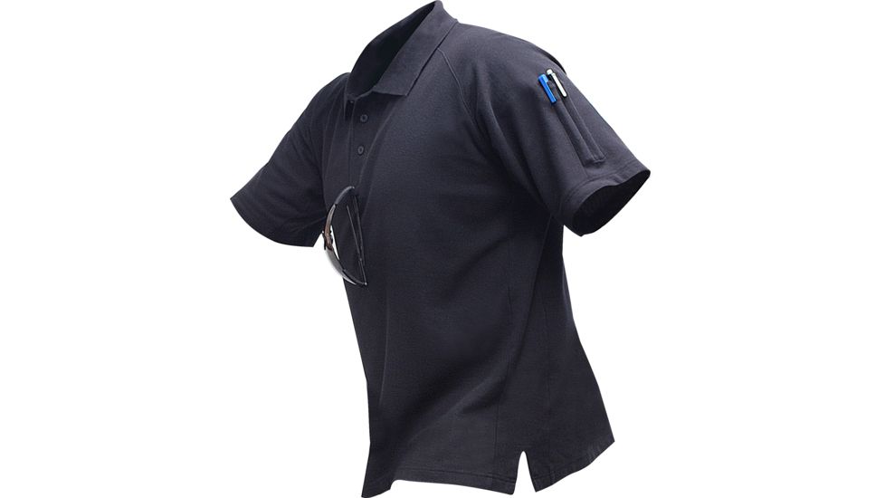 Vertx S/S 100% Cotton W/Innodry Polo W/ Pencil Pocket, Navy, 2XL VTX3000NV-2XL