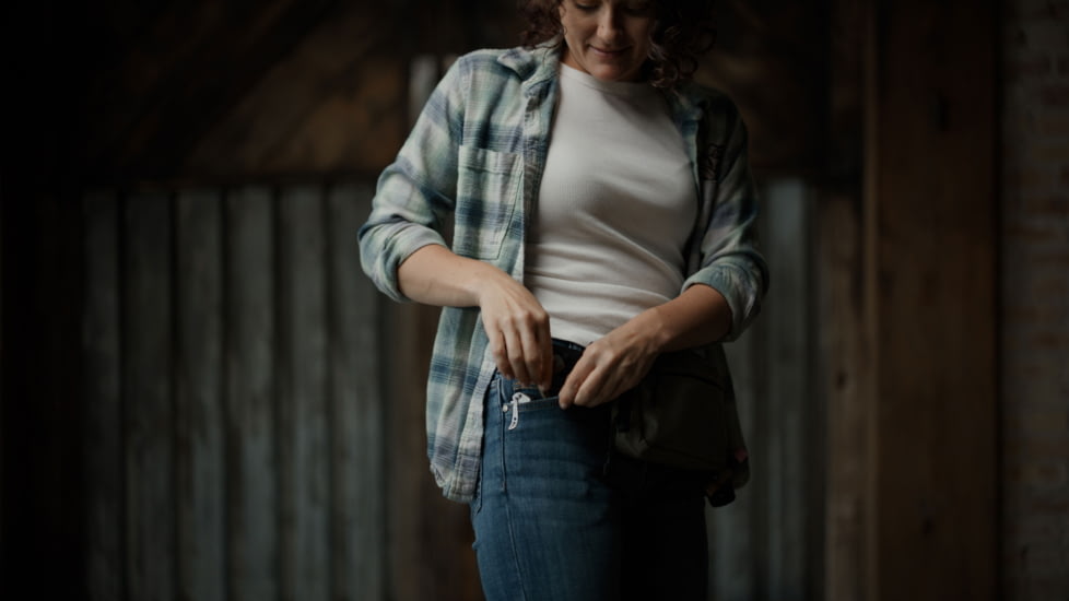 Vertx Valley Flannel - Womens, Lowland Blue Ombre Plaid, Extra Large, 7035 LBOP XLARGE