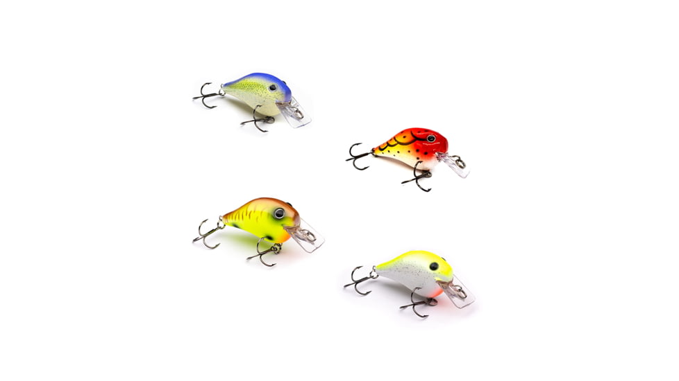 Vexan 4-Pack PHAT BOY 4 Crankbait Lures, Purple/orange/yellow/White, 4 ft, Variety #1 PB 4-PK 4