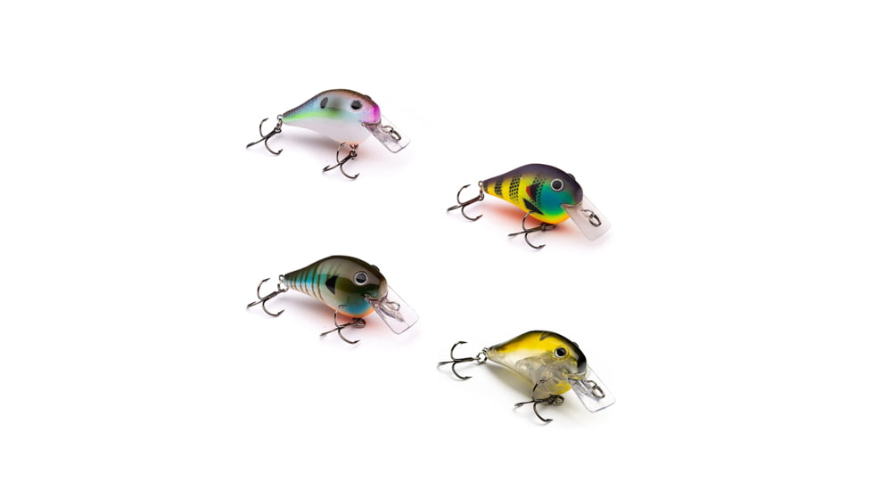 Vexan 4-Pack PHAT BOY 4 Crankbait Lures, Purple/Yellow/Blue/Clear, 4 ft, Variety #3 PB 4-PK 4