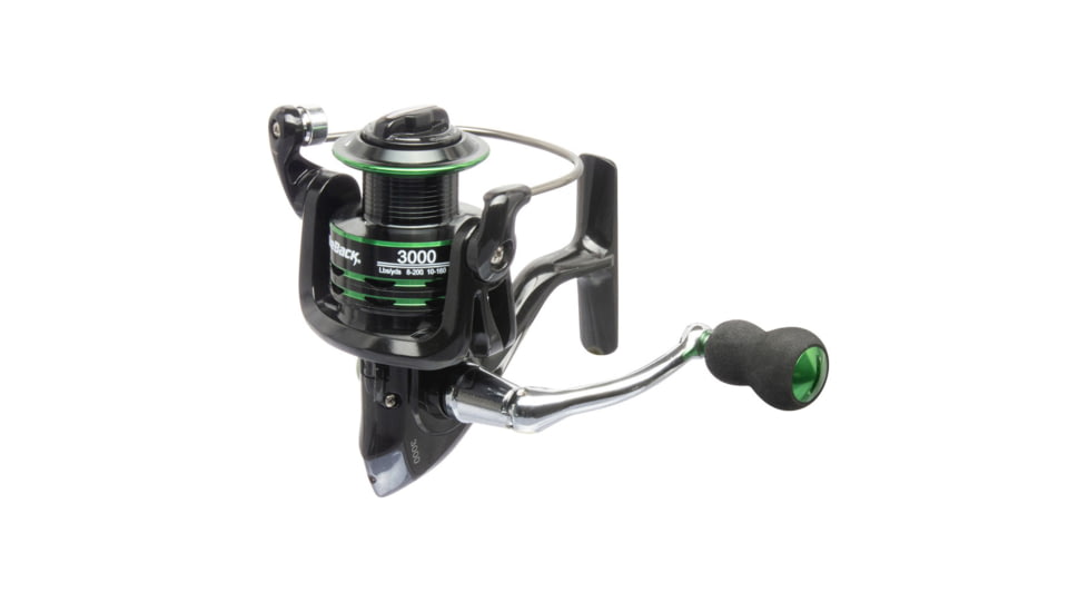 Vexan StrikeBack Rod &amp; Reel Combos, 10 in, 7 ft 4 in, Heavy Action, 3000 Spinning, Black/Green, HB-9H8R-3P7U