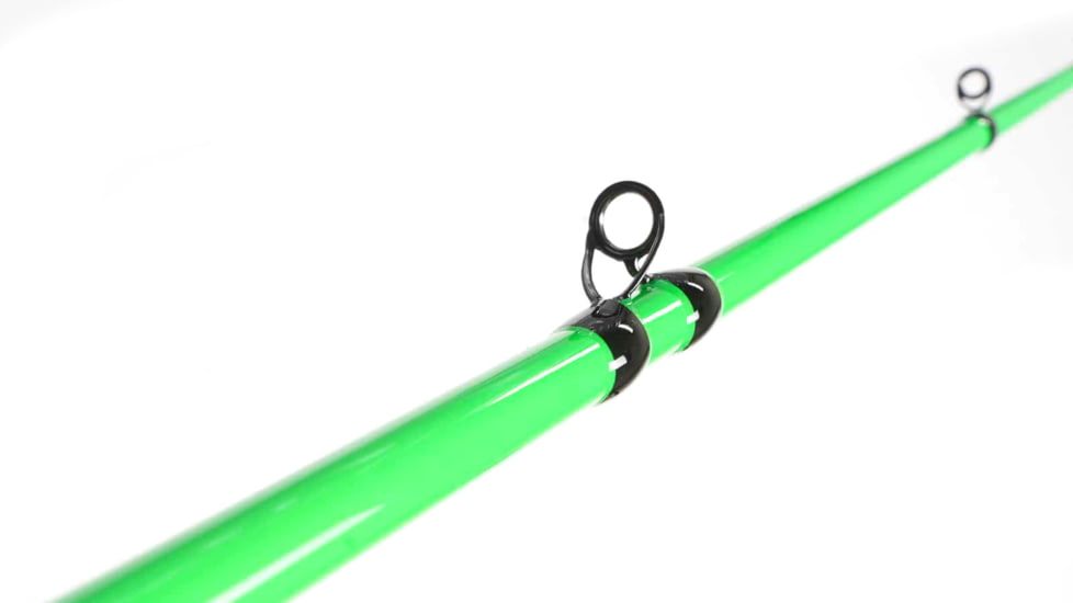 Vexan StrikeBack Rod &amp; Reel Combos, 10 in, 7 ft 4 in, Heavy Action, 3000 Spinning, Black/Green, HB-9H8R-3P7U