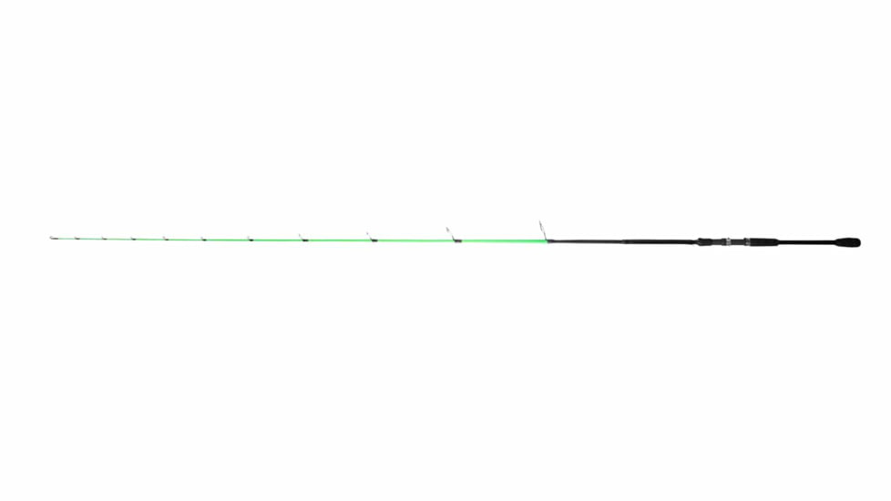 Vexan StrikeBack Rod &amp; Reel Combos, 10 in, 7 ft 4 in, Heavy Action, 3000 Spinning, Black/Green, HB-9H8R-3P7U