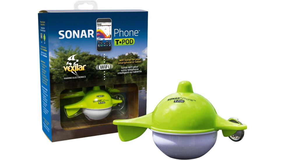 Vexilar SonarPhone w/ Transducer Pod, Green, Regular, SP100