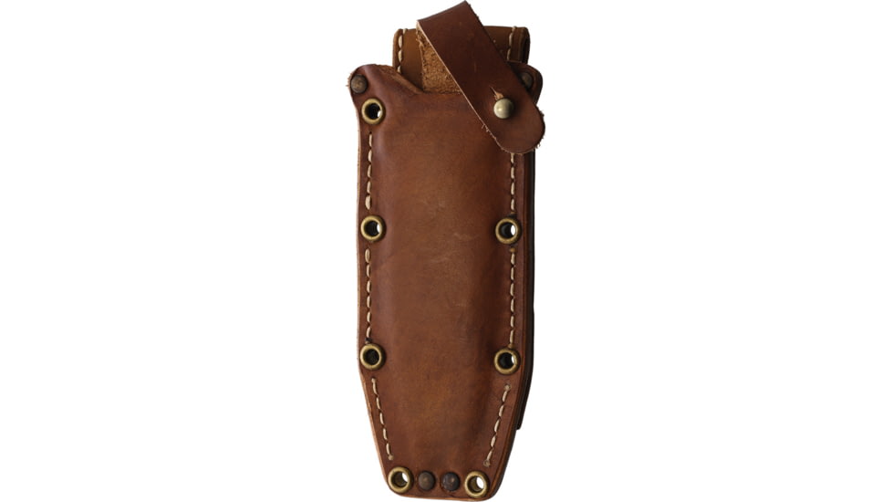 VF Knives TOK Olive Wood Fixed Blade Knife, 11in Overall, 5.75in Satin Finish Niolox Tool Steel Blade, Olive Wood Handle, Leather Sheath, 0990/100