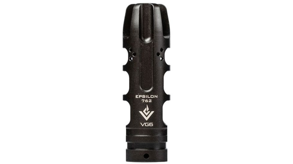 VG6 Precision Epsilon 762 Muzzle Brake, 7.62x51mm NATO, AR-10/M5/.308, 5/8x24 Thread, 17-4PH, Black, APVG100021A