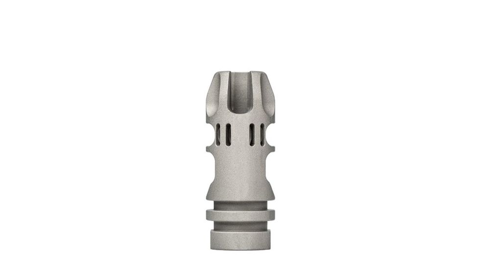 VG6 Precision EPSILON Muzzle Brake/Compensator/Flash Hider, 9mm, 1/2-28 Thread, Bead Blasted, Stainless Steel APVG100024A