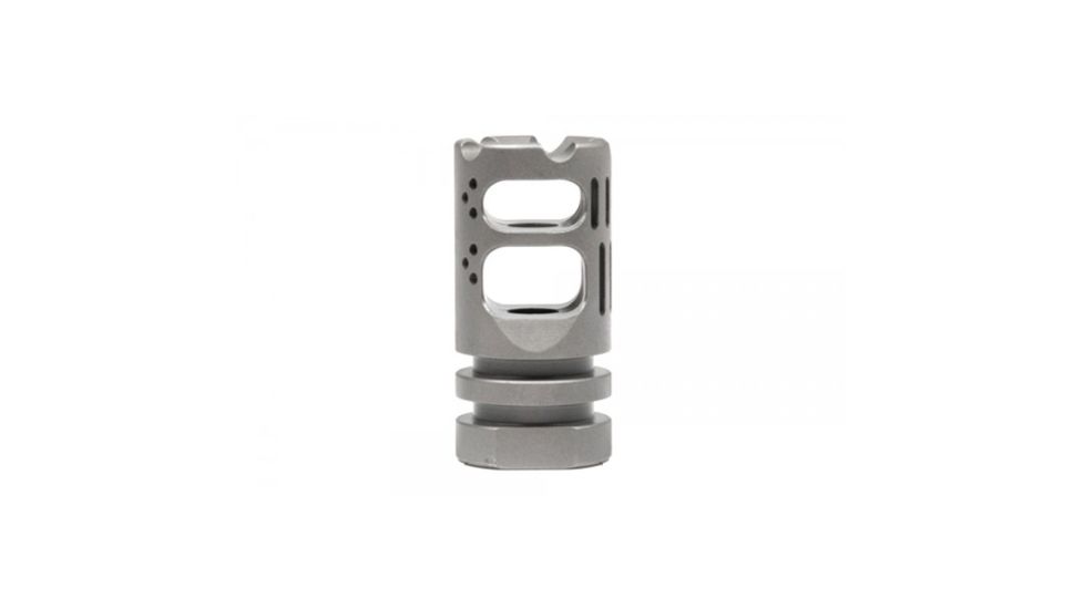 VG6 Precision High Performance Muzzle Brake Gamma 556, Bead Blasted Stainless Steel APVG100010A, EDEMO2