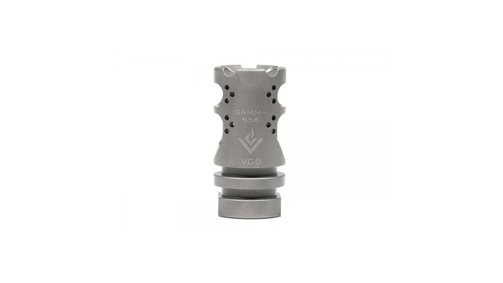 USED VG6 Precision High Performance Muzzle Brake Gamma 556, Bead Blasted Stainless Steel, APVG100010A, EDEMO3