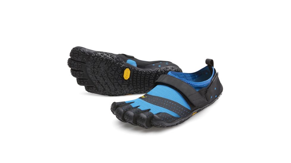 Vibram FiveFingers V-Aqua Camp Shoe, Five Fingers - Mens, Blue/Black, 42, 19M730142