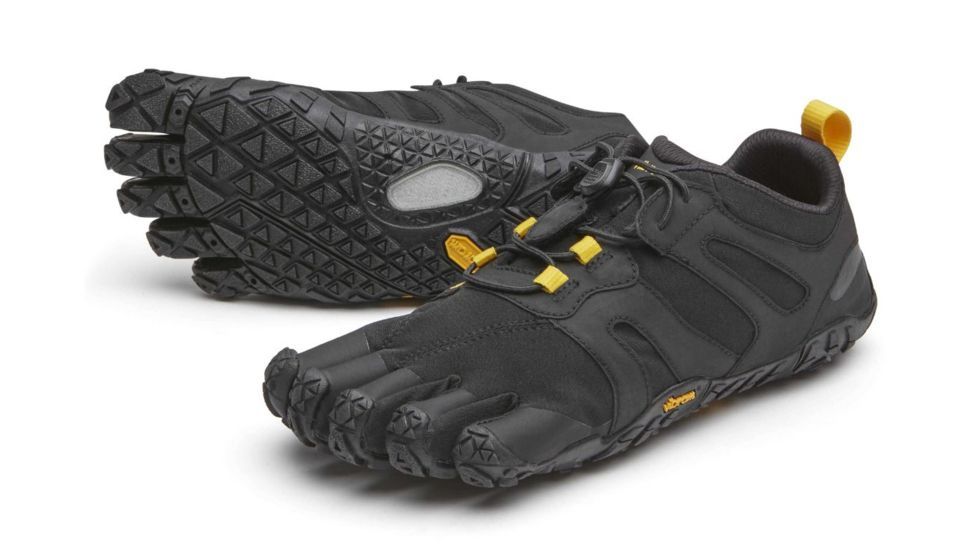 Vibram FiveFingers V-Trail 2.0 Camp Shoe, Five Fingers - Womens, Black/Yellow, 38, 19W760138