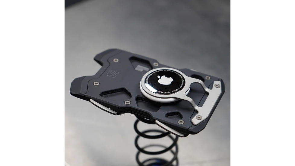 Vice Hardware F1 Black Vice Wallet, 2.35in x 3.65in x 0.32in, Black Anodized Aircraft Grade Aluminum Body, F1-BLK-VICE