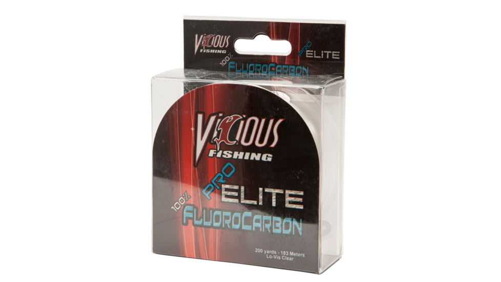 Vicious Pro Elite Fluorocarbon 17lb 200yd Clear, EFLO-17