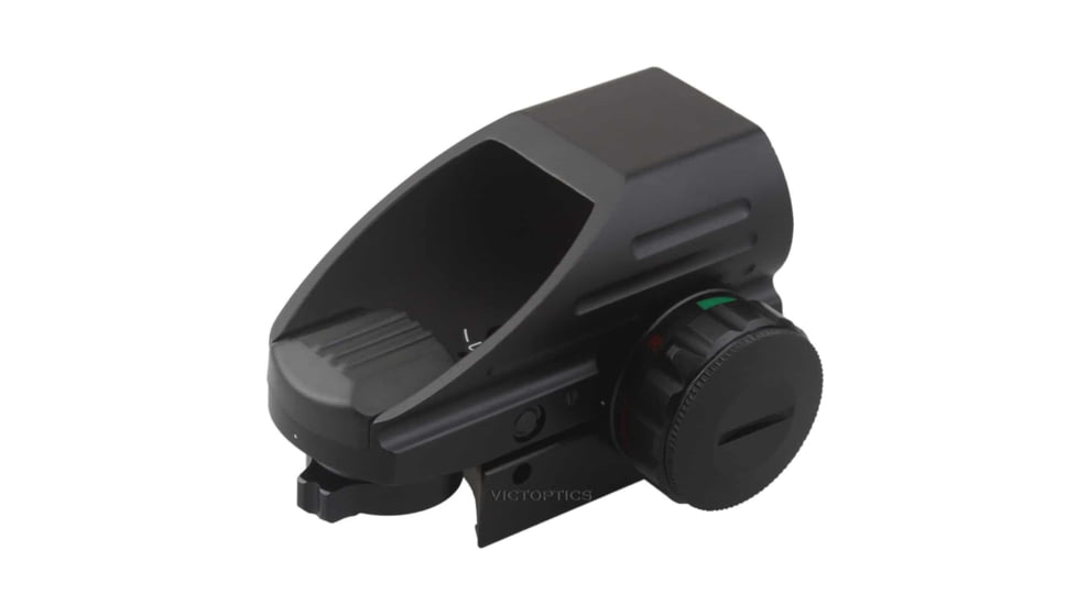 VictOptics Red Dot Sight, 1x, 22x33mm Objective Window, 4 Reticles, 6061-T6, Black, RDSL03