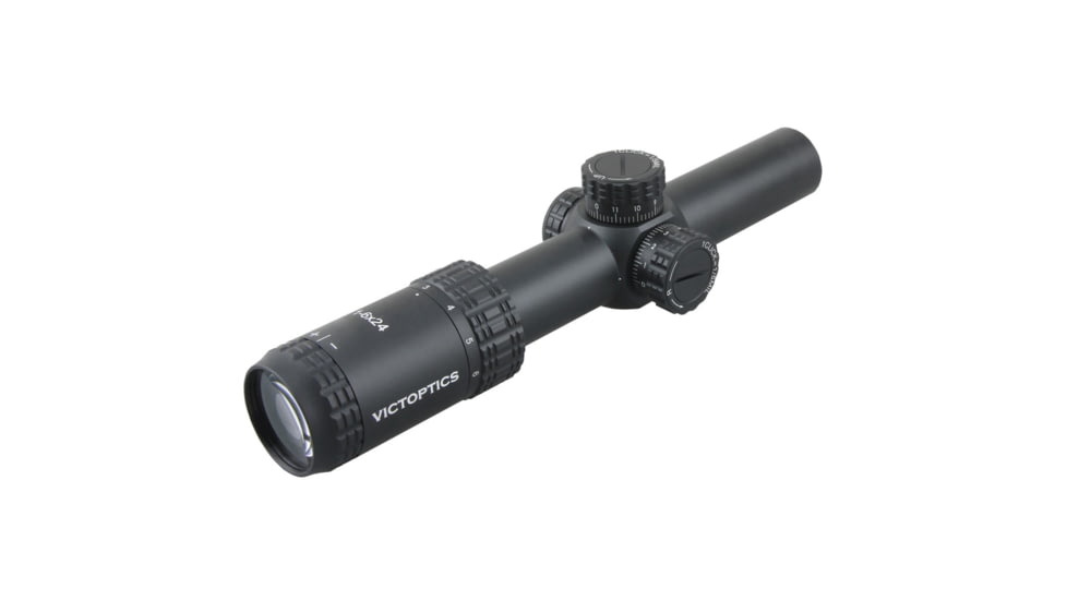 VictOptics S6 AGN Rifle Scope, 1-6x24mm, 30mm Tube, Etched glass VI-CTSIX, Black Matte Finish, OPSL22