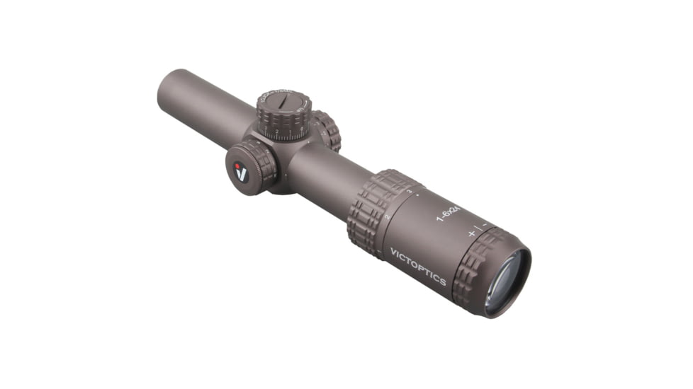 VictOptics S6 AGN Rifle Scope, 1-6x24mm, 30mm Tube, Etched glass VI-CTSIX, Dark Golden Finish, OPSL23