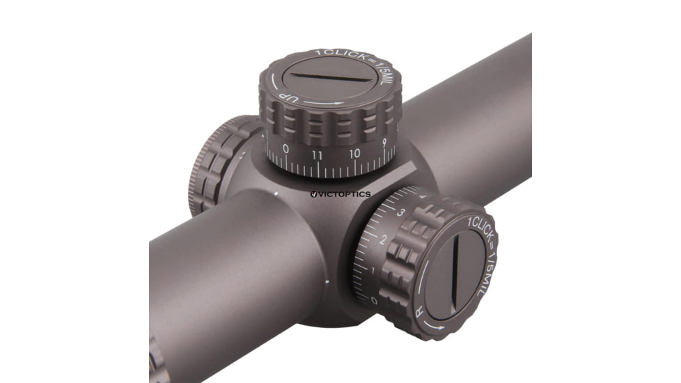 VictOptics Victoptics S6 Rifle Scope, 1-6x24mm, 30mm Tube, Etched Glass VI-CTSIX Reticle, Coyote FDE, Black, OPSL23