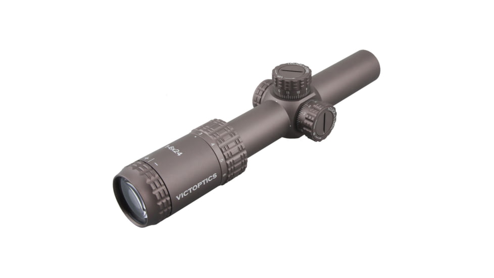 VictOptics S6 AGN Rifle Scope, 1-6x24mm, 30mm Tube, Etched glass VI-CTSIX, Dark Golden Finish, OPSL23