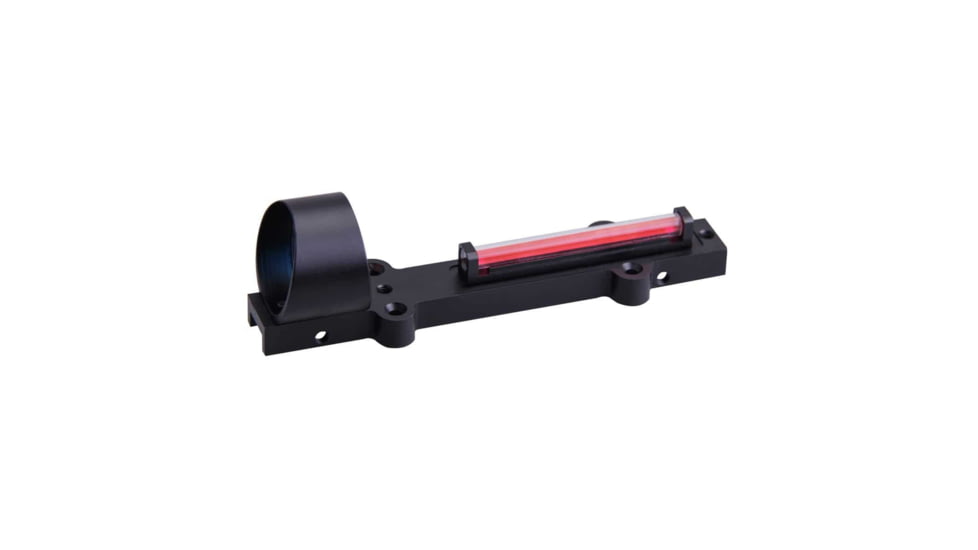 VictOptics Shotgun Fiber Sight, 1x28mm, Red Fiber, Circle-Dot Reticle, 6063-T6, Black, RDSL08