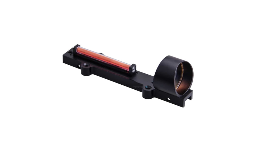 VictOptics Shotgun Fiber Sight, 1x28mm, Red Fiber, Circle-Dot Reticle, 6063-T6, Black, RDSL08