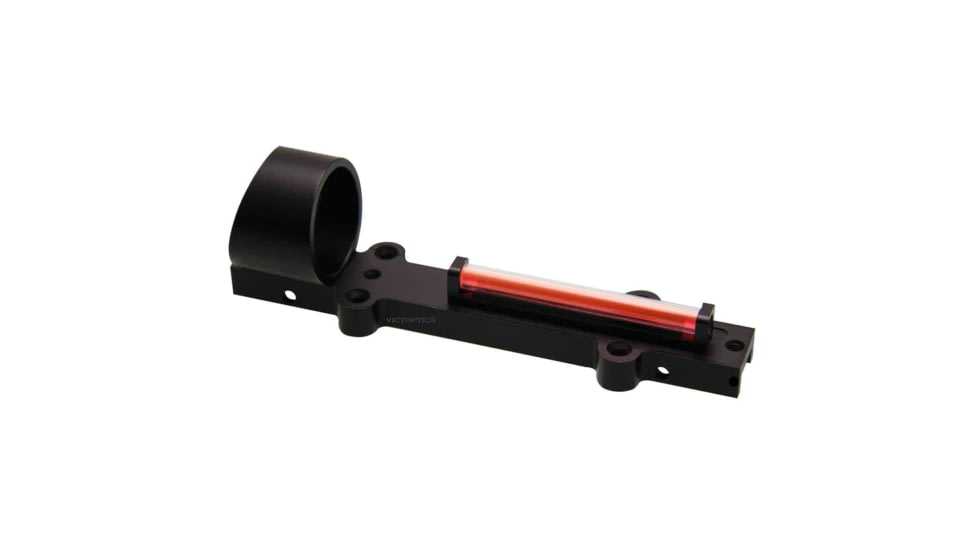 VictOptics Shotgun Fiber Sight, 1x28mm, Red Fiber, Circle-Dot Reticle, 6063-T6, Black, RDSL08