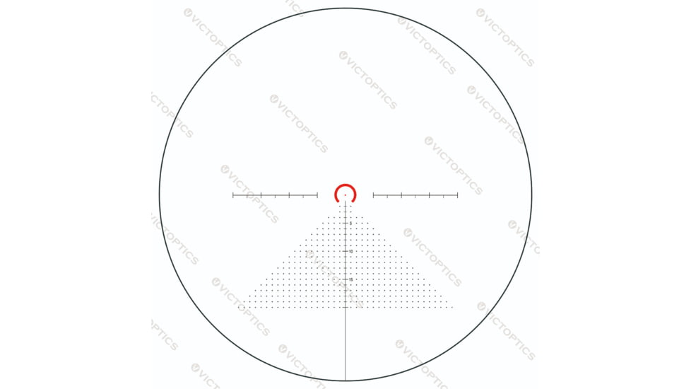 VictOptics S6 Rifle Scope, 1-6x24mm, 30mm Tube, Etched Glass VI-CTSIX Reticle, Matte, Black, OPSL22