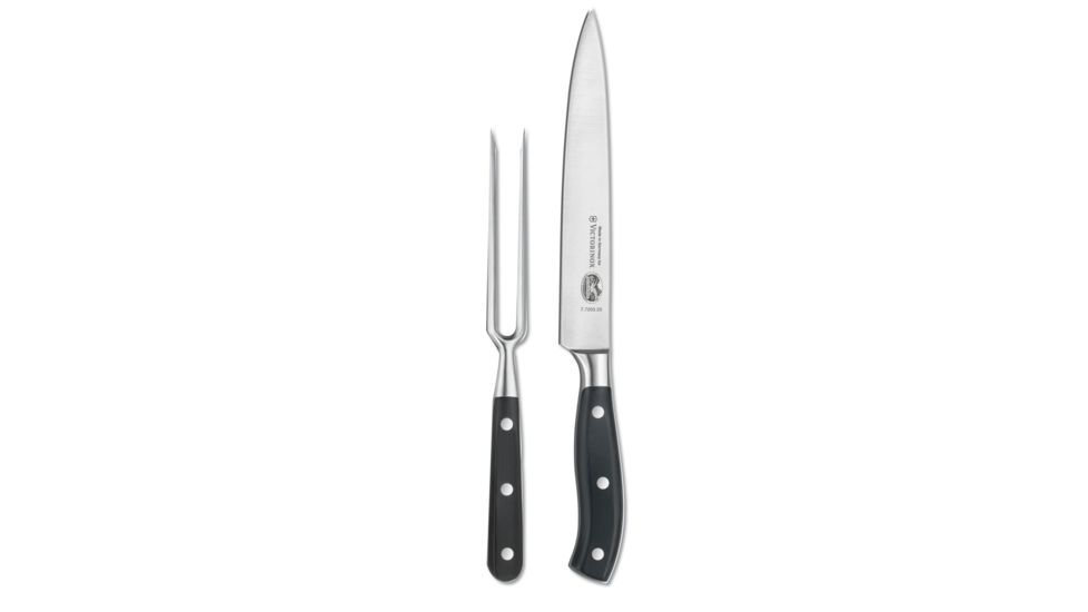 Victorinox 2pc Forged Carving Set w/8in Slicer &amp; Carving Fork 7.7243.2