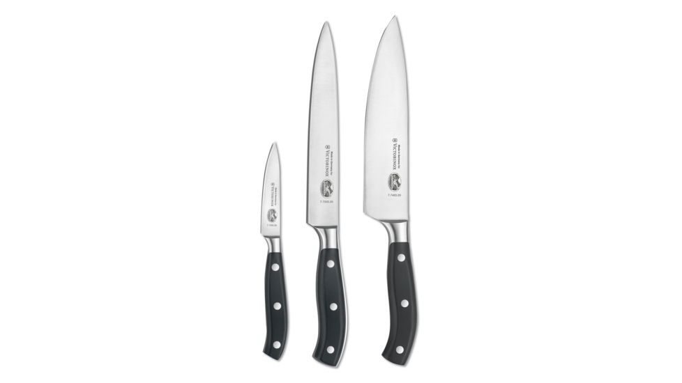 Victorinox 3pc Forged Chef's Set w/8 Chef's, 8in Slicer &amp; 3in Parer 7.7243.3