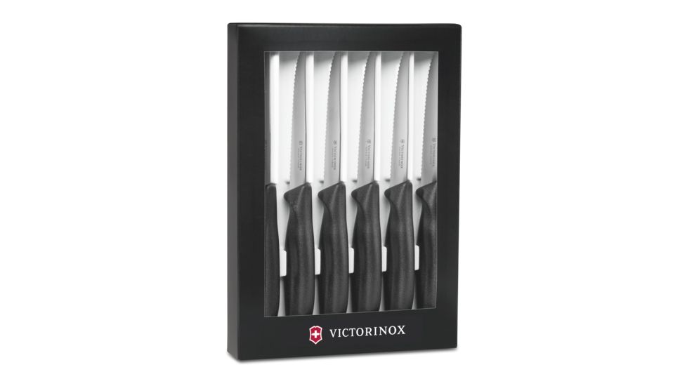 Victorinox 6pc Steak Set w/ 4 1/2in Spear Tip Blades &amp; Large Handles 48792