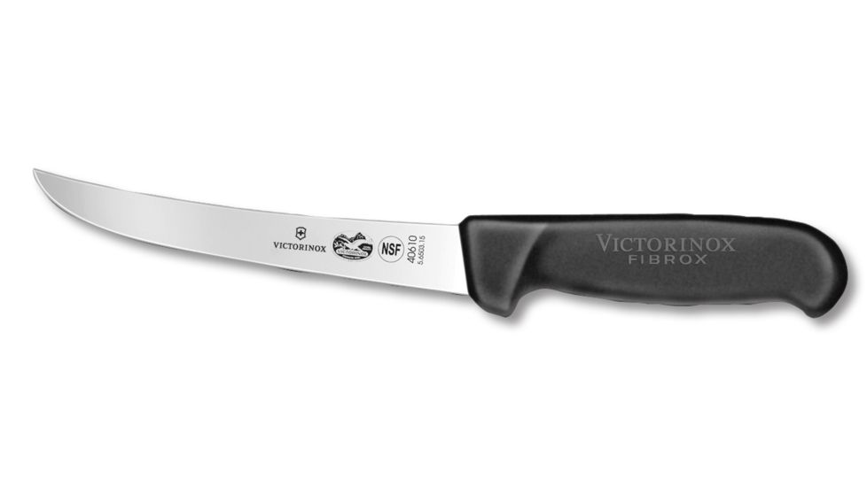 Victorinox Boning 6in. Curved Wide Stiff Blade Black Fibrox HDL 40610