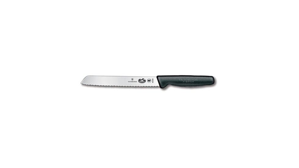 Victorinox Bread 7in. slant tip Blade Wavy edge 1.5in. at Black Fibrox HDL 47548