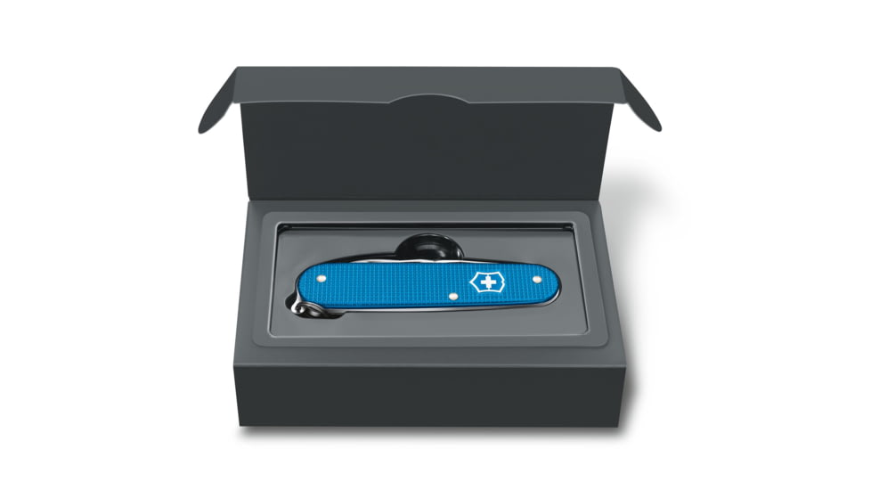 Victorinox Cadet Alox Limited Edition 2020 Swiss Pocket Knife, Ribbed, Aqua Blue, 84mm, 0.2601.L20