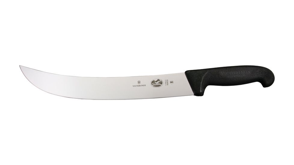 Victorinox Cimeter Knife, 12.25in. Blade, Black Fibrow Handle VN40630