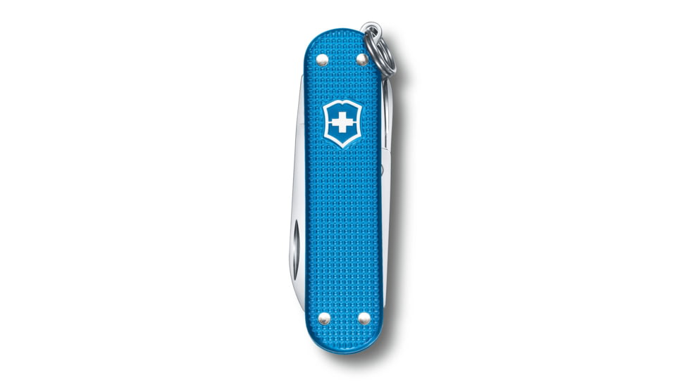 Victorinox Classic Alox Limited Edition 2020 Swiss Pocket Knife, Ribbed, Aqua Blue, 58mm, 0.6221.L20