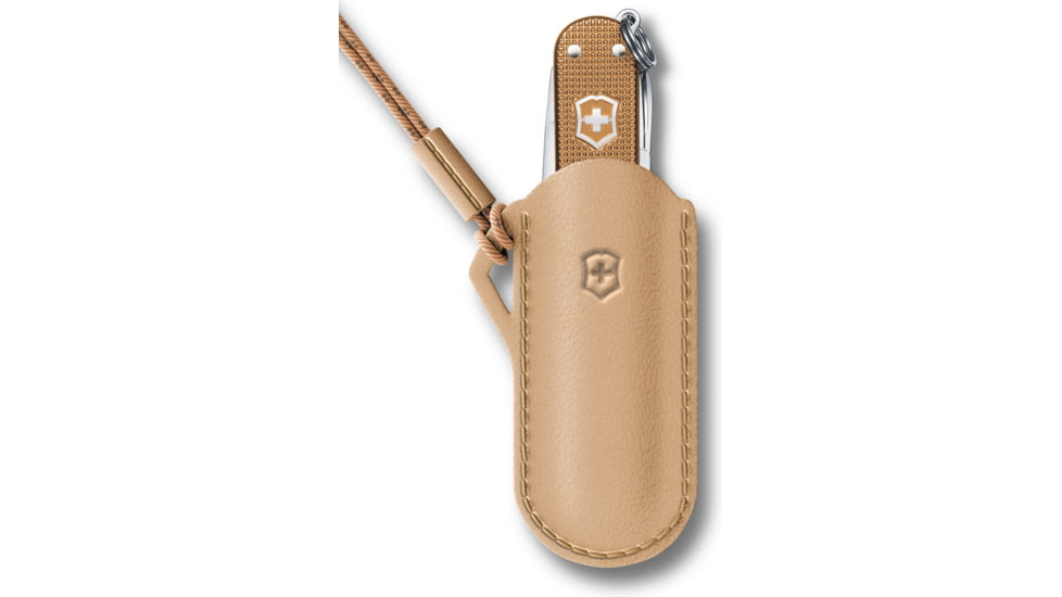 Victorinox Classic Leather Pouch Wet Sand