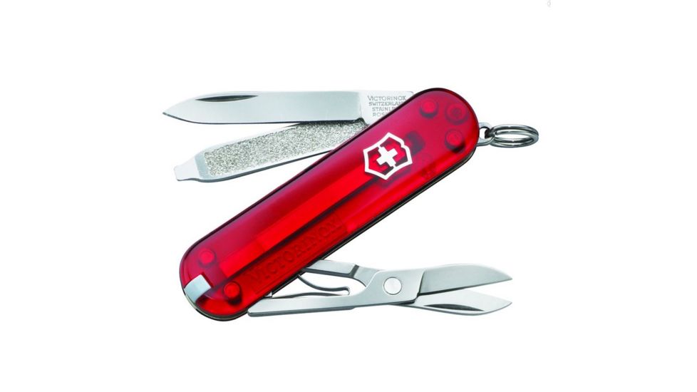 Victorinox Classic SD Knife-Translucent Ruby