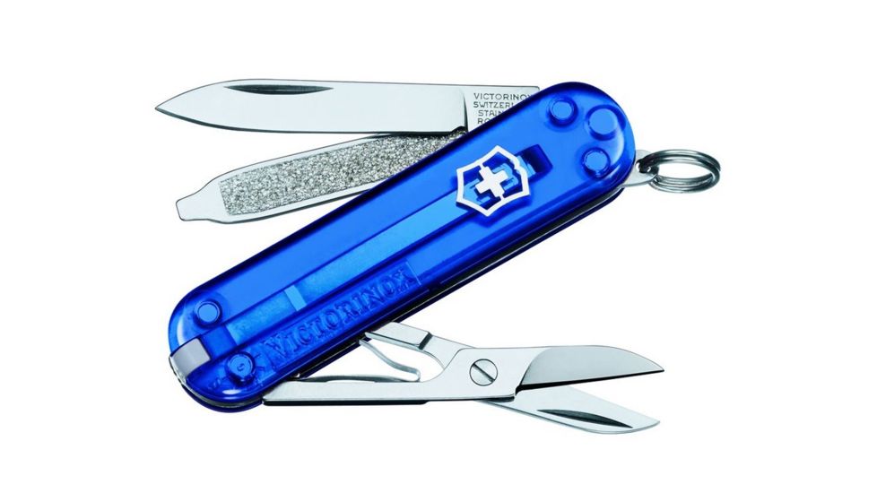 Victorinox Classic SD Knife-Translucent Sapphire