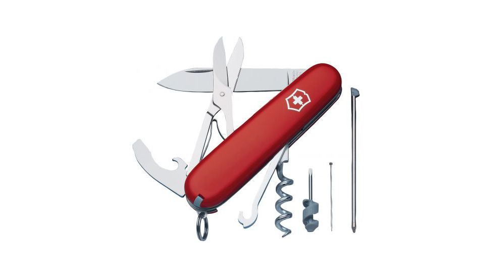 Victorinox Compact Swiss Army Pocket Knife, Red 54941