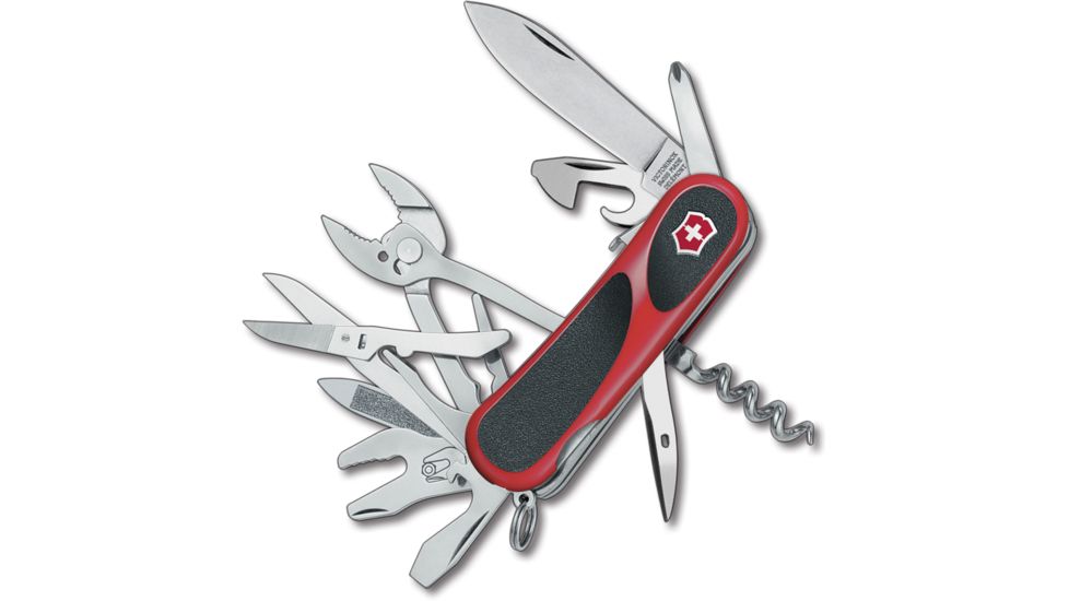 Victorinox EvoGrip S557 Swiss Army Knife, Red &amp; Black, 2.5in 2.5223.SC-X2