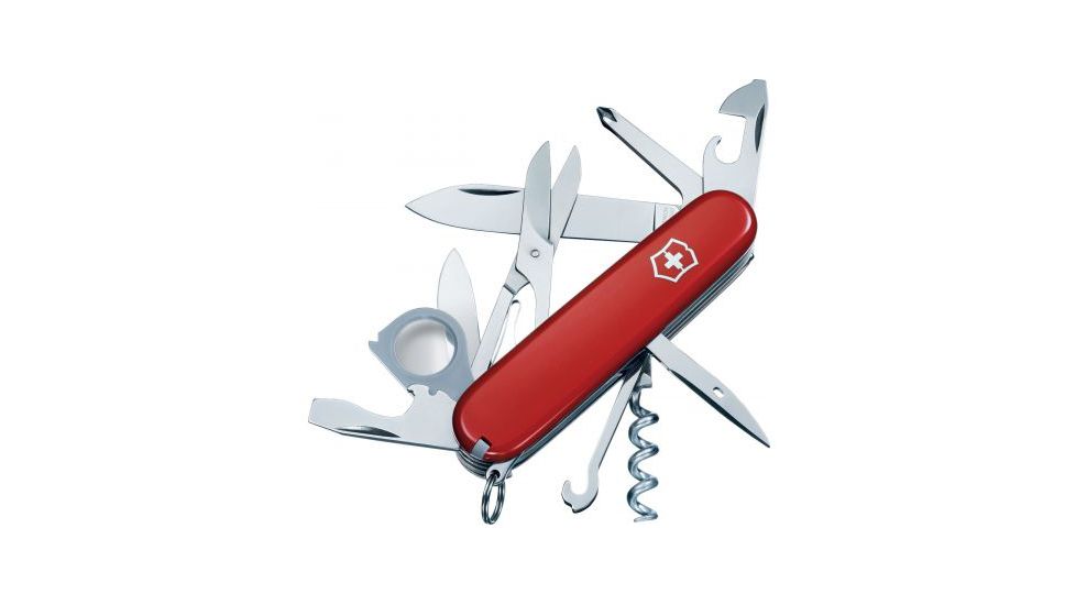 Victorinox Explorer Swiss Army Knife, Red with Pouch 53823